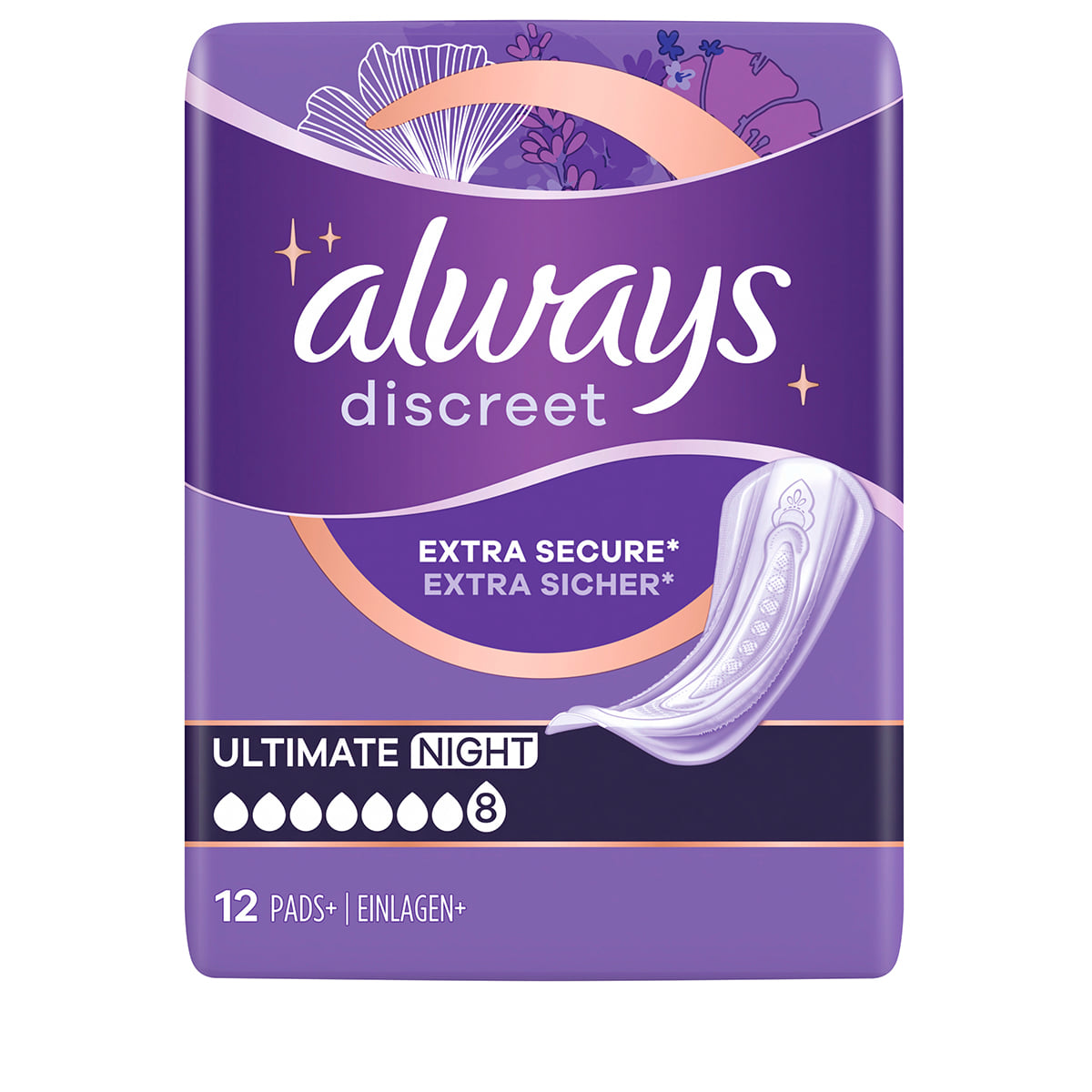 Assorbenti Igienici Incontinenza Ultimate Notte Confezione Mensile - 48 Pz.