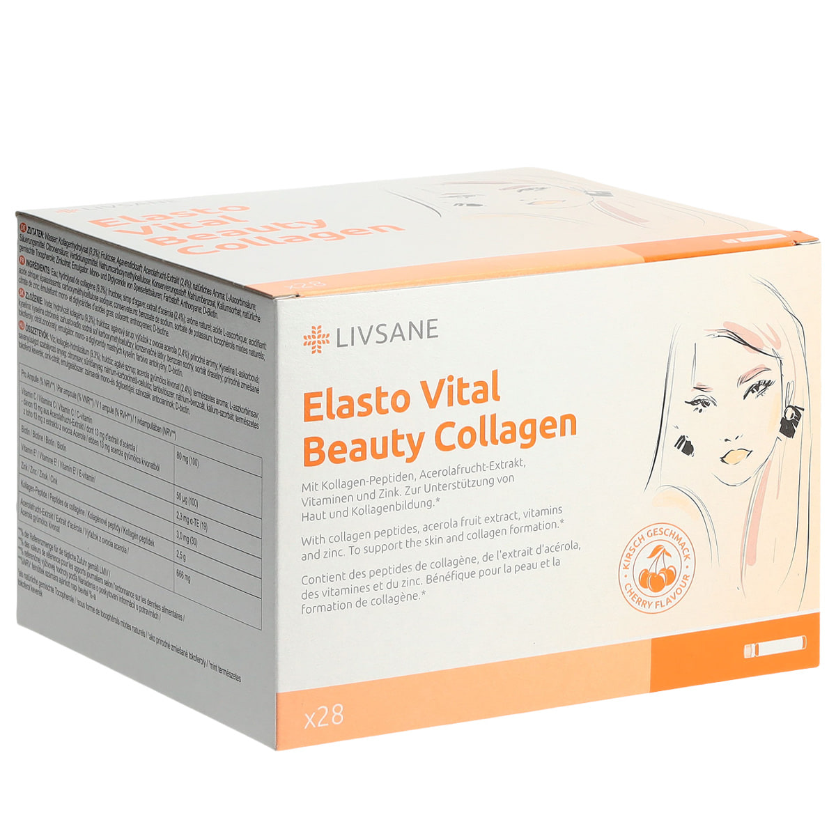 Elasto Vital Beauty Collagen - 28 Ampoules