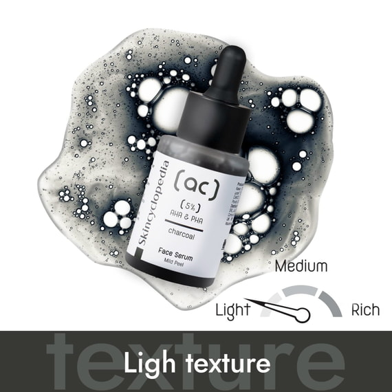 Face Serum Charcoal & 5% AHA + PHA Complex