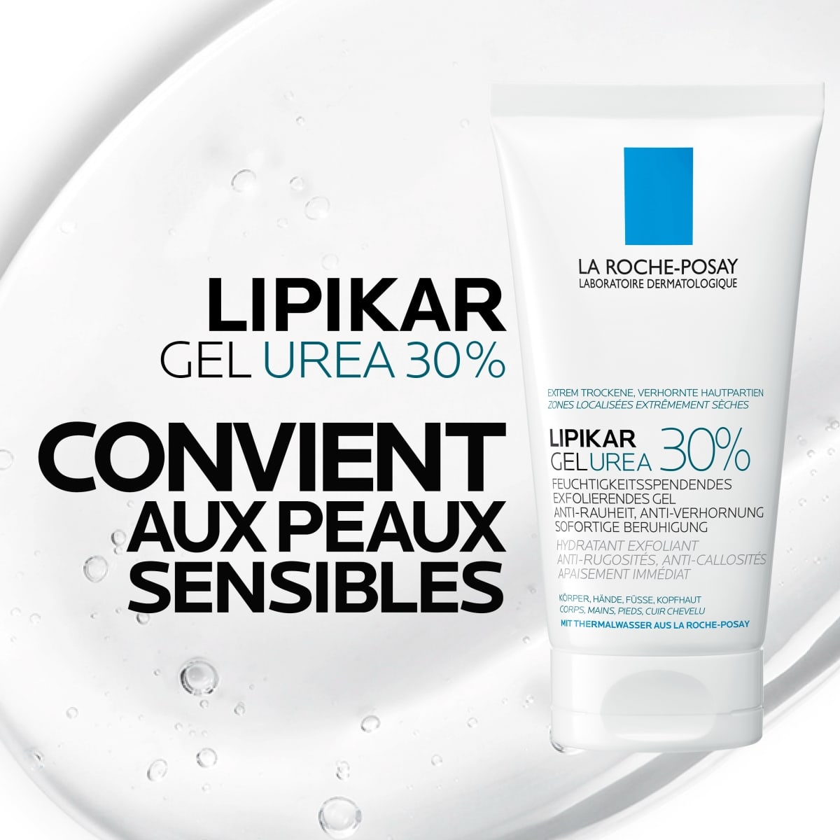 Gel exfoliant hydratant Urea 30%
