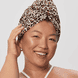 Two Sided Hair Towel Wrap - Cheetah