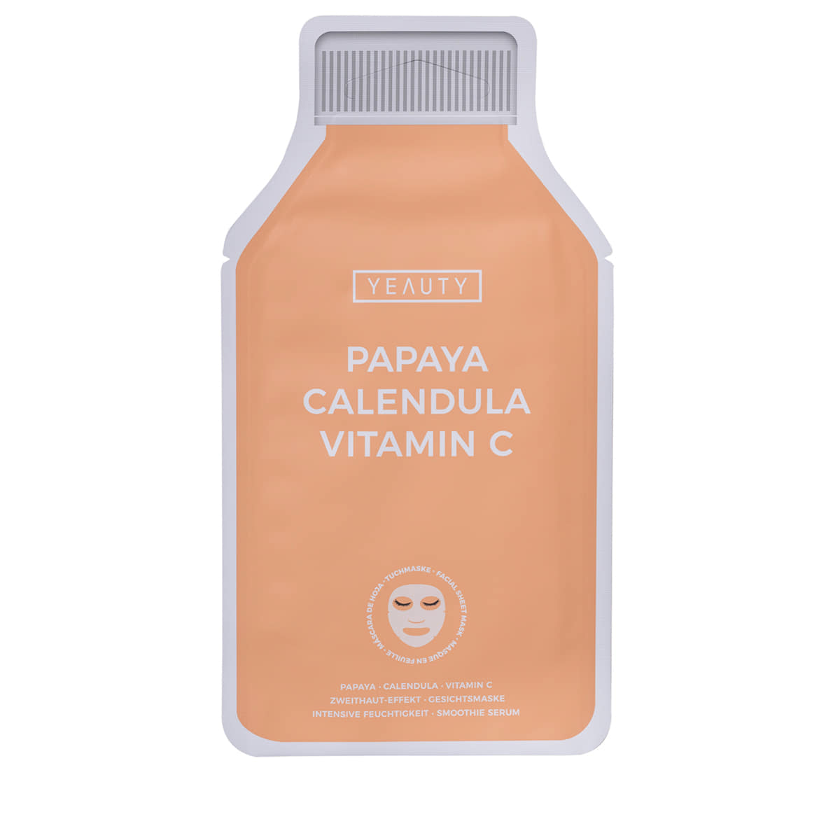Tuchmaske Papaya, Calendula, Vitamin C