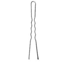 Épingles À Cheveux Ondulées, En U Avec Gouttes D'époxy, 60 mm, 250 Pcs. – Argent