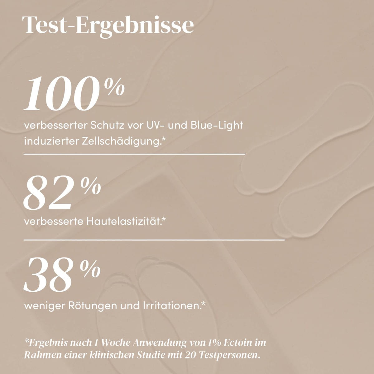Wiederverwendbare Augen-Schläfen Pads mit Ectoin