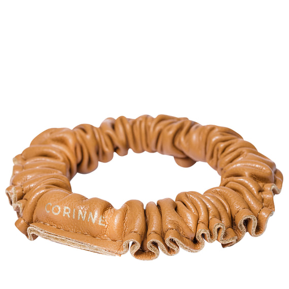 Vegan Scrunchie narrow Camel