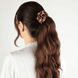 Scrunchie mit Rose - Braun