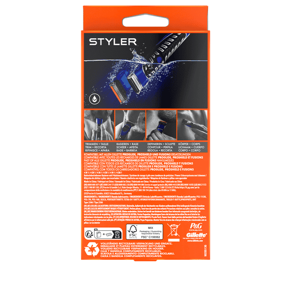 ProGlide Styler Rasoir Électrique avec 3 Sabots et 1 Lame