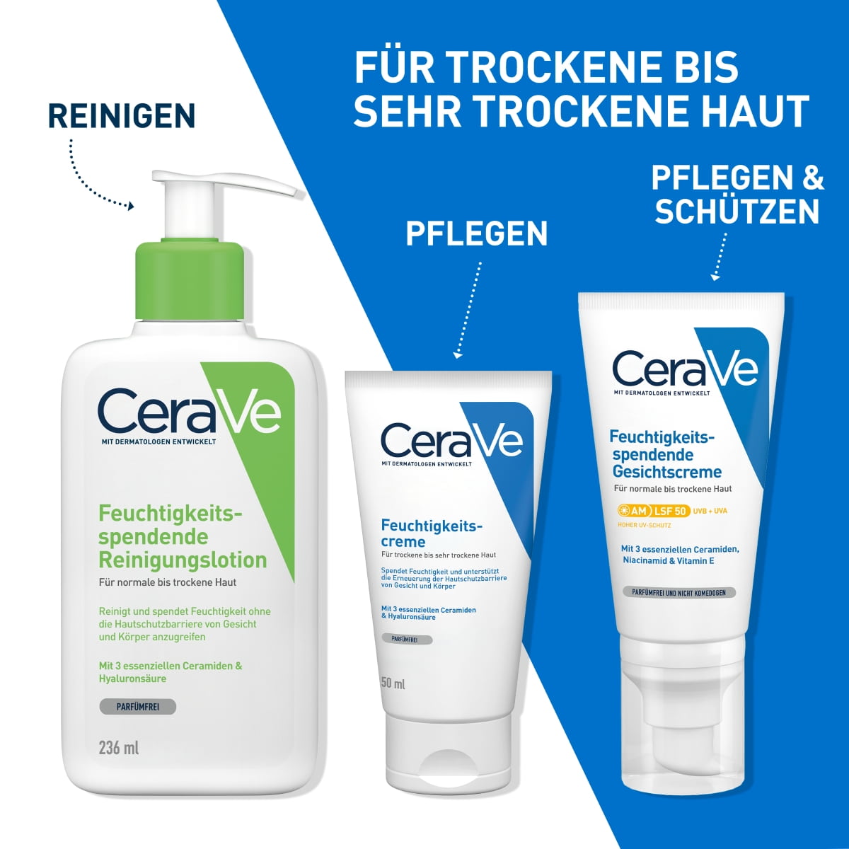 Feuchtigkeitscreme für trockene Gesichts- und Körperhaut
