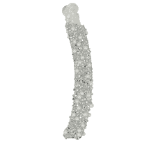 Banana Clip Rhinestones - Silver