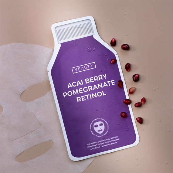 Sheet Mask Acai Berry, Pomegranate, Retinol