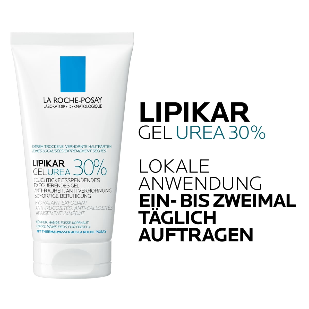 Feuchtigkeitsspendendes Exfolierendes Gel Urea 30%