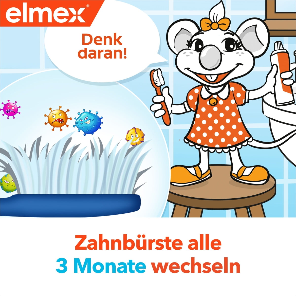 Spazzolino per Bambini 2-6 Anni Soft