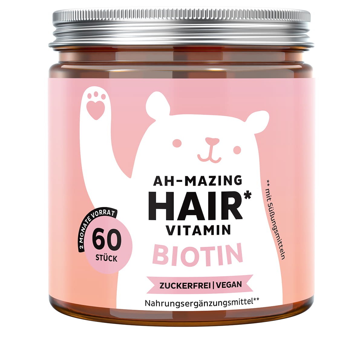 Ah-mazing Hair Vitamins with Biotin, sugar-free - 60 Bears