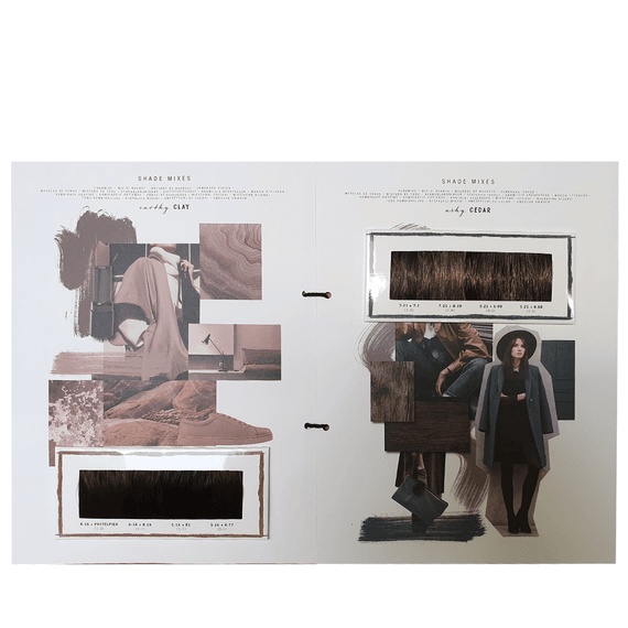 Igora Ashy Cedar & Earthy Clay Essentials colour card