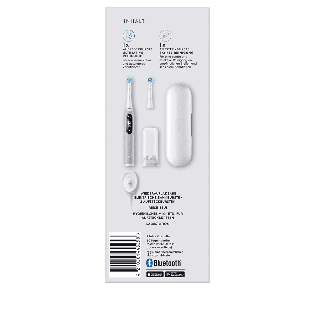 Smart Electric Toothbrush with Travel Case - Grey Opal