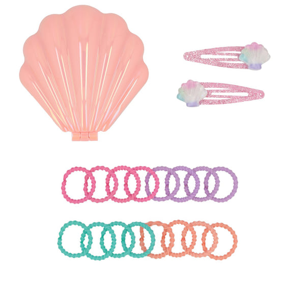Set De Brosses À Cheveux Coquillage - Rose