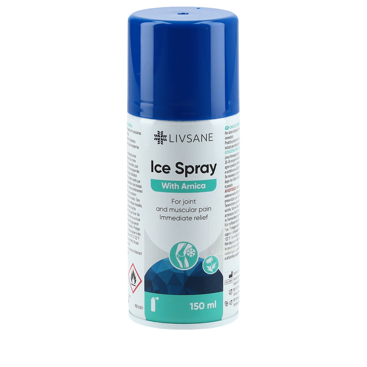 Spray ghiaccio con arnica