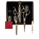 SilkCut nero/oro Set di 2 HS 5,75'/MS EUR RH