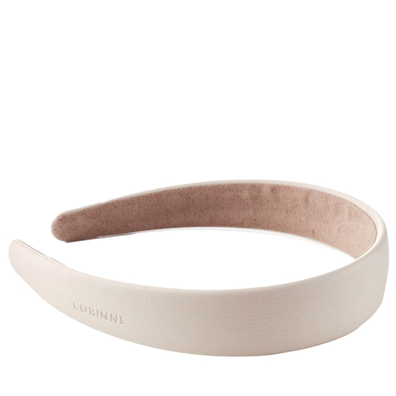 Diadem Wide Plain Vegan Cream
