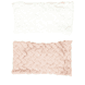 Knitted hairband offwhite and pink, duopack