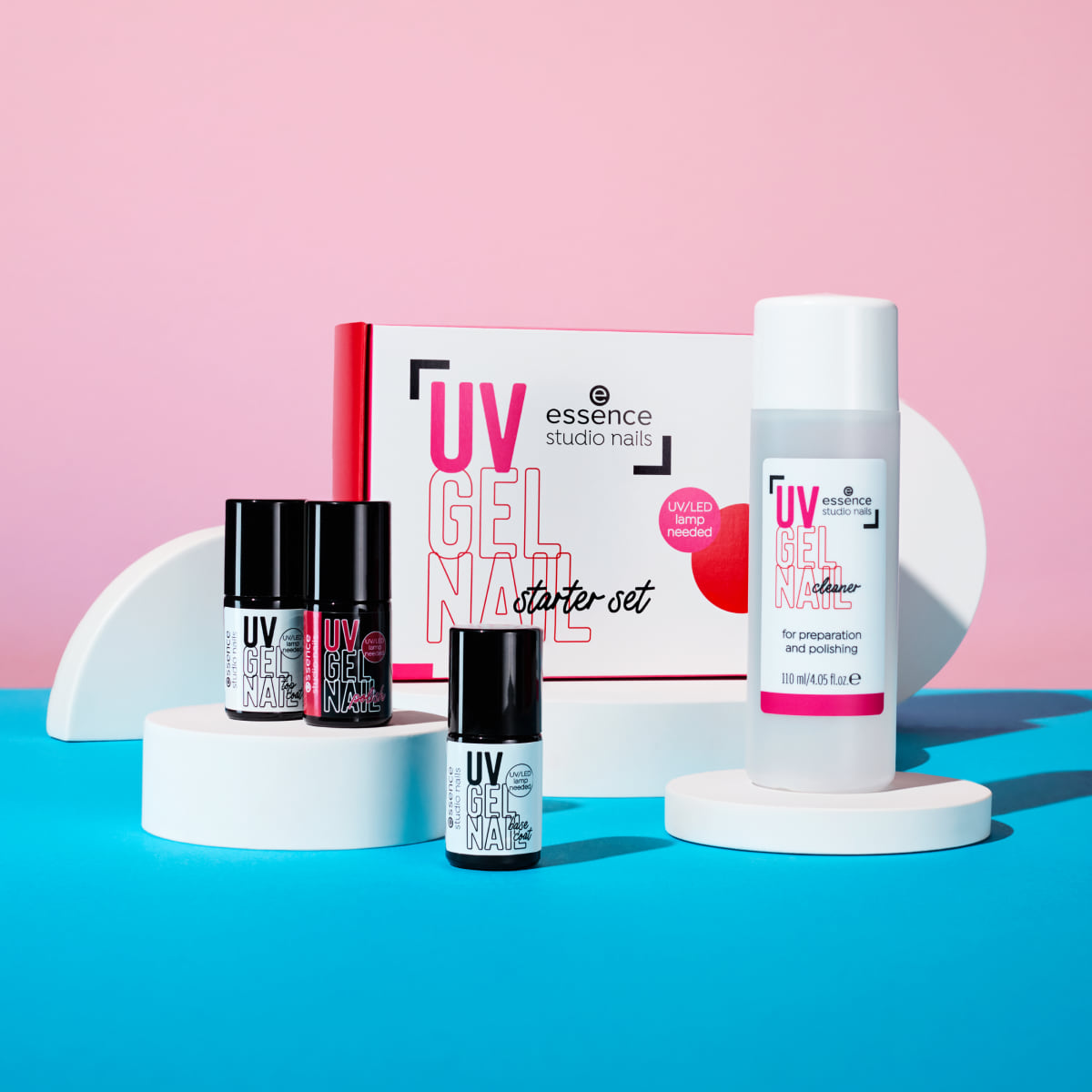 UV Gel Nail Starter Set - 01 Red