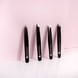 4 Piece Combination Tweezer Set - Black