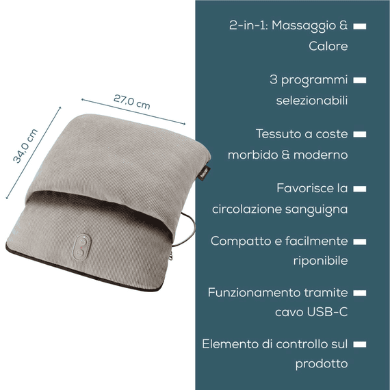Cuscino Massaggio Piedi Con Calore FM 28