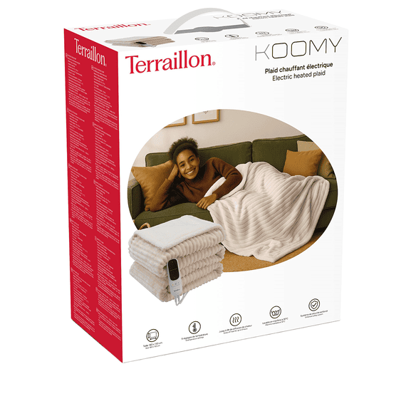 Couverture Chauffante Koomy Creme