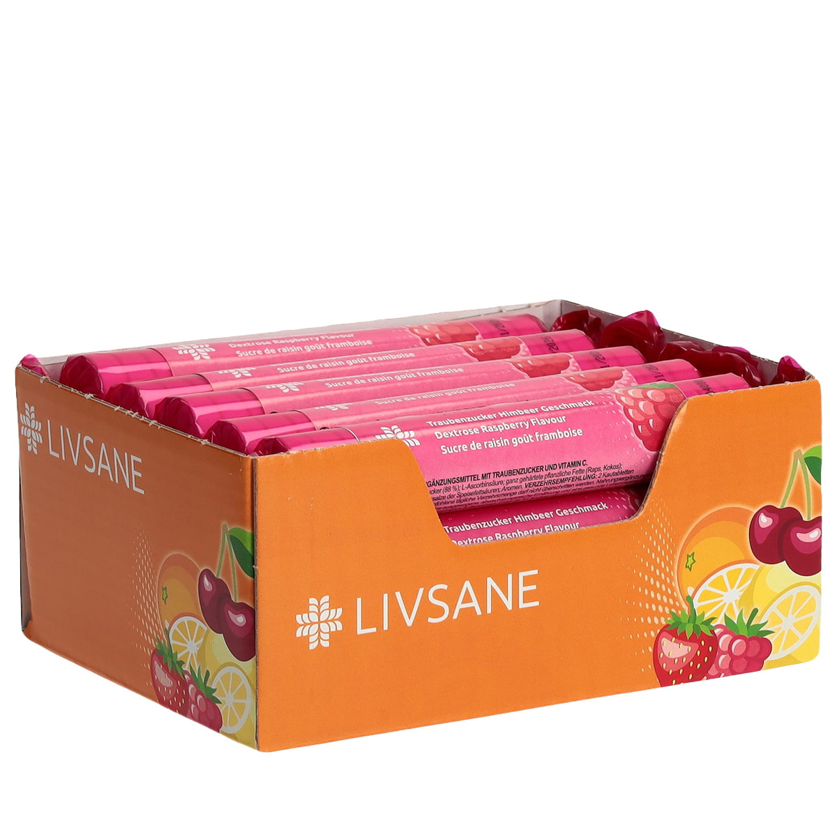Sucre en rouleau goût framboise