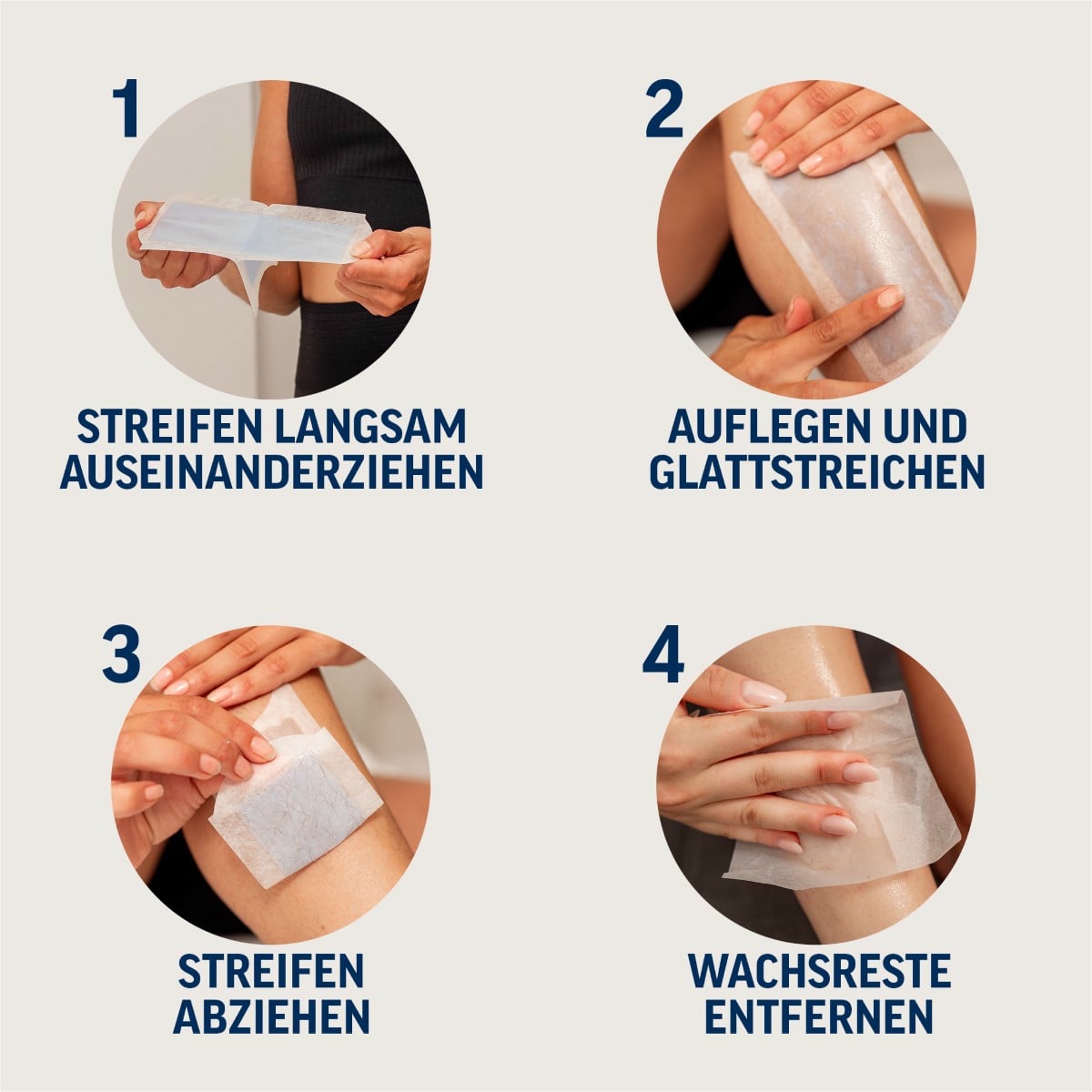 Kaltwachsstreifen Körper & Beine 20 Stk.