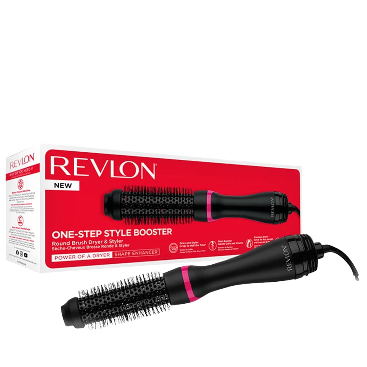One-Step Style Booster Round Brush Dryer & Styler