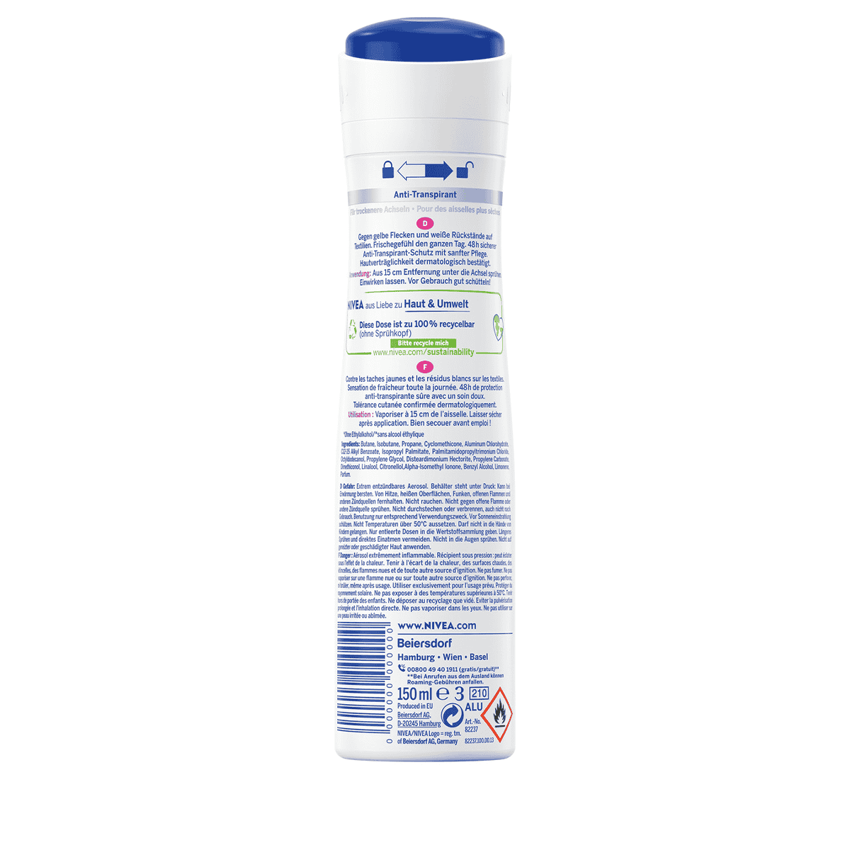 Deo Black & White Invisible Clear Spray