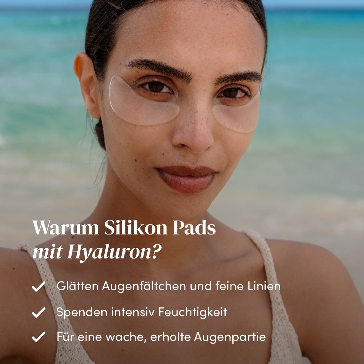 Wiederverwendbare Augen Pads mit Hyaluron