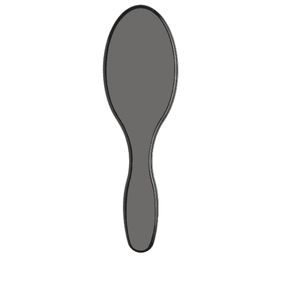 Expert Care Oval Boar&Nylon Bristles Black