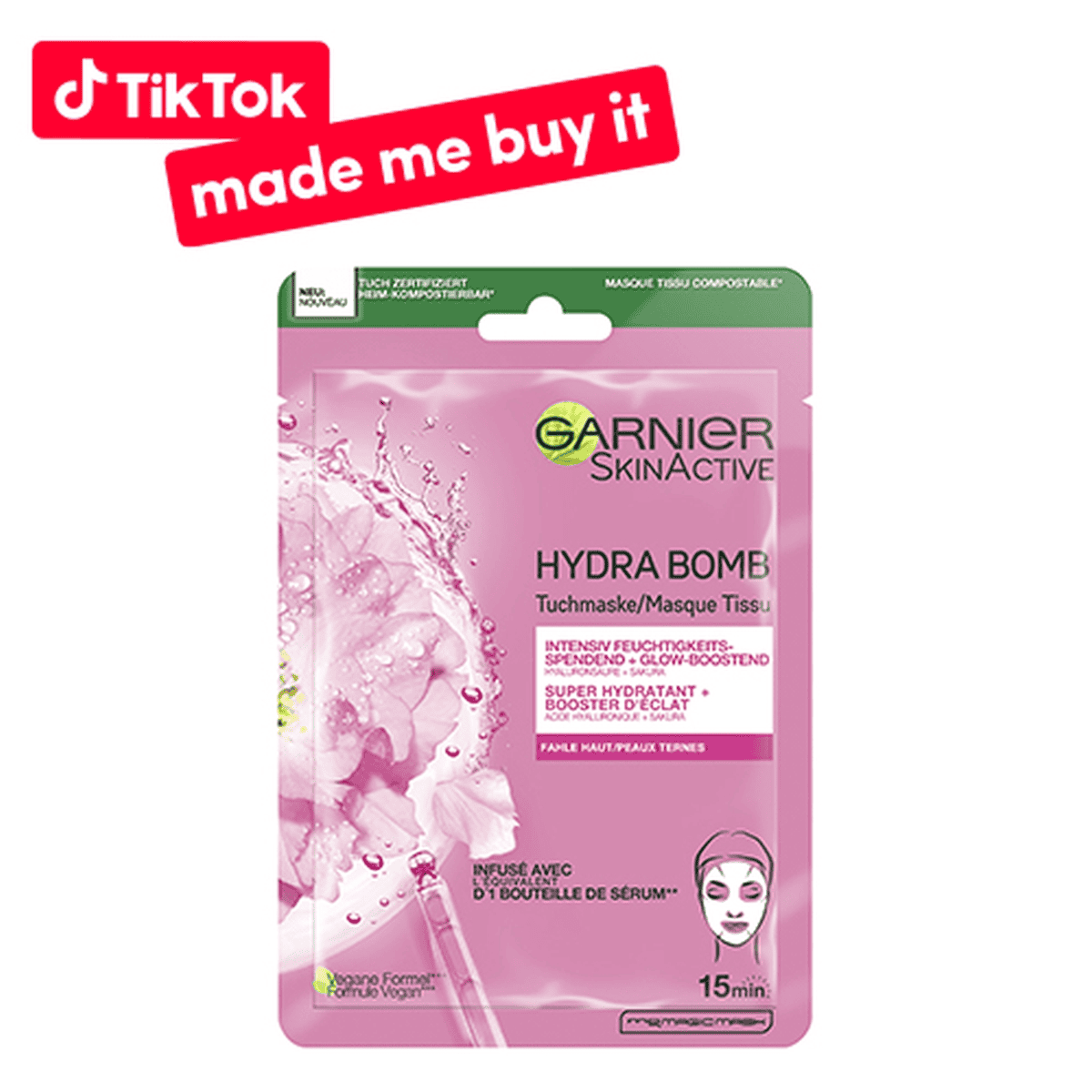 Hydra Bomb Maschera di panno Sakura per la pelle scura