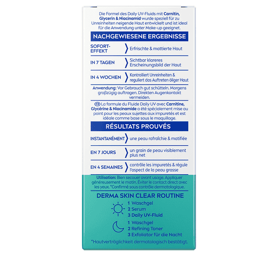 Derma Skin Clear Daily UV Fluid SPF50+