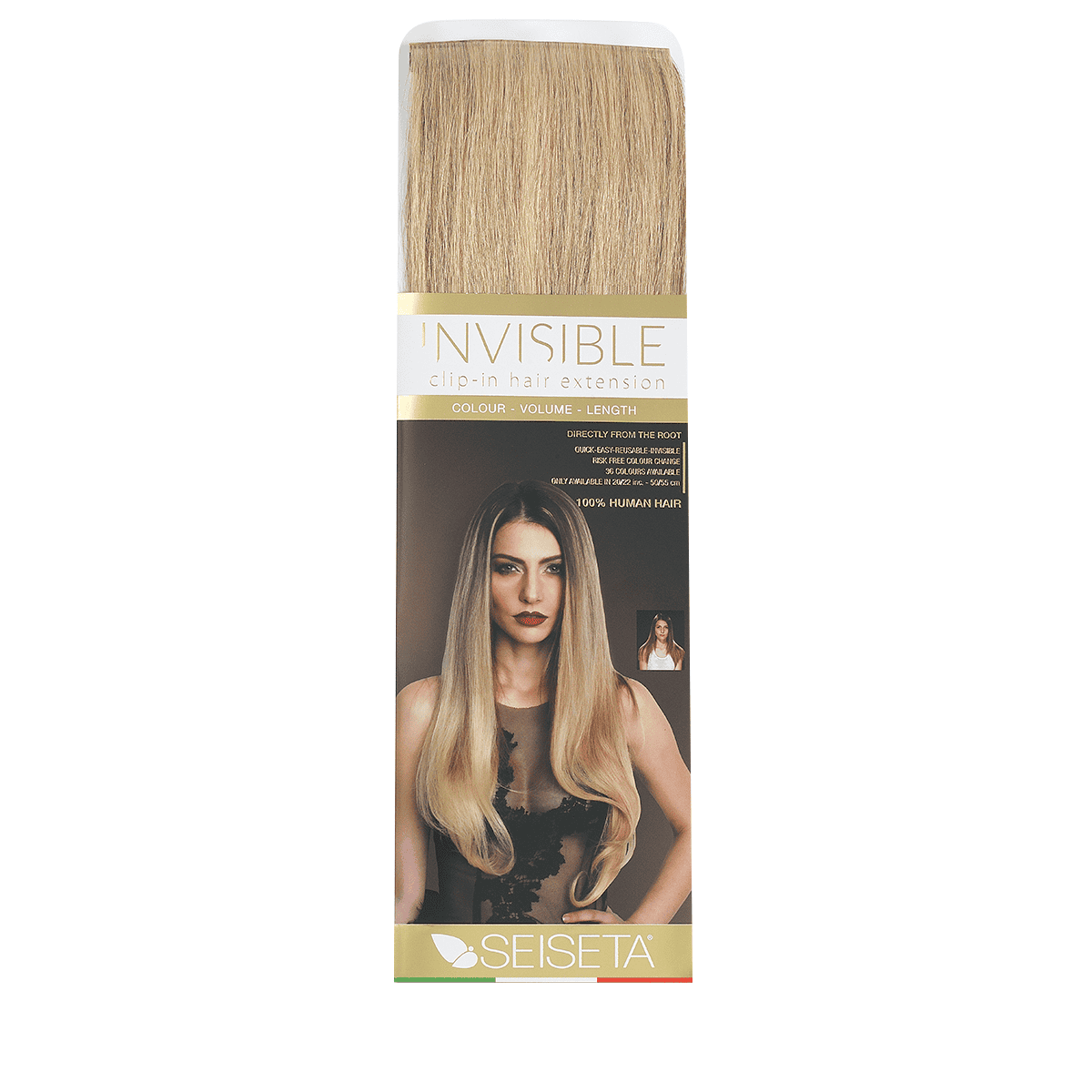 Clip-In Hair Extensions 50/55 cm Meches - 6/27 Light Brown/Tobacco Blond