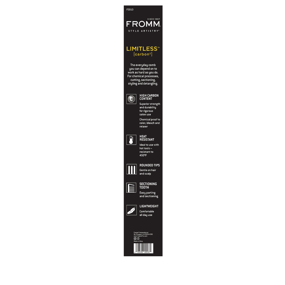 Limitless 8,5" Pettine da Taglio in Carbonio