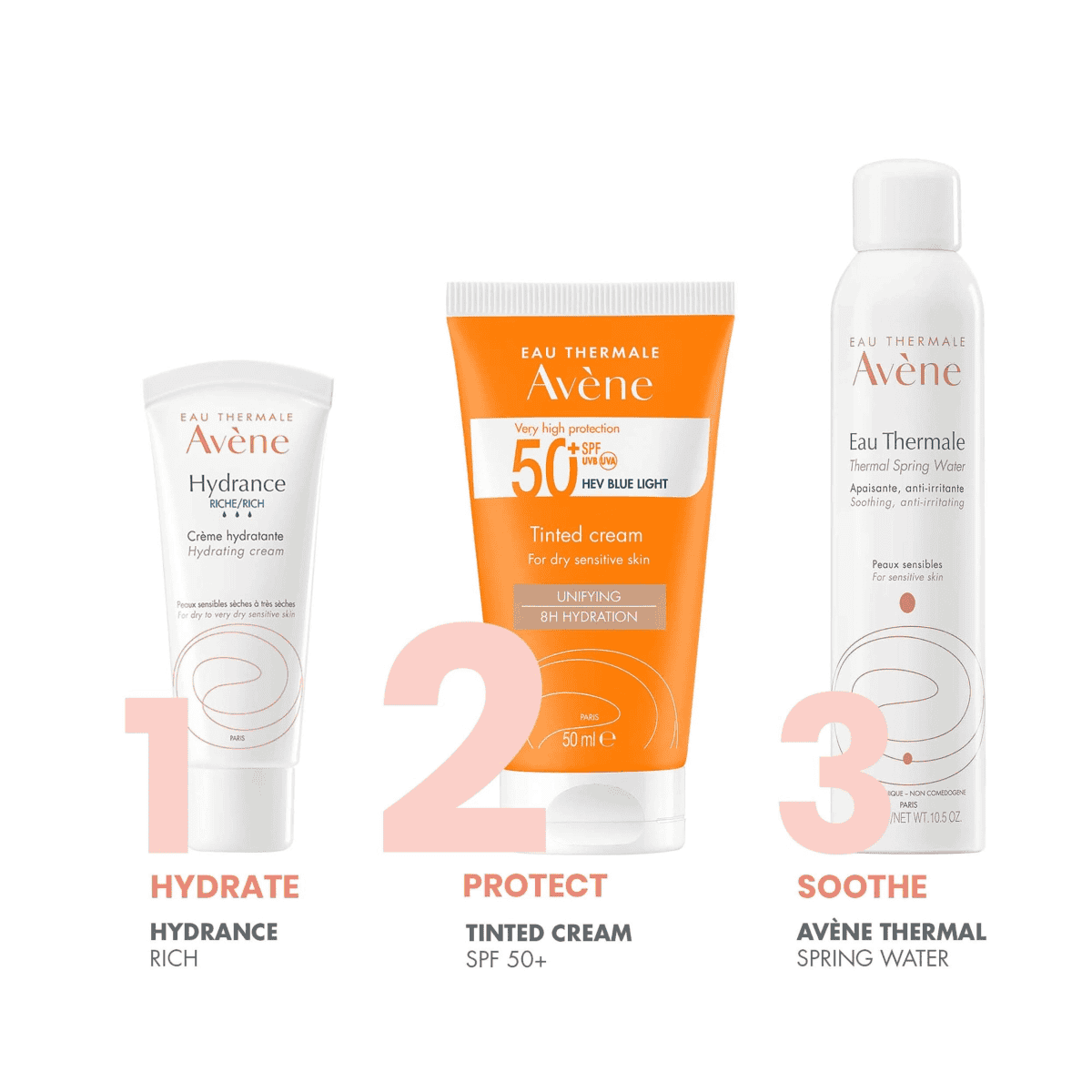 Crème solaire teintée SPF50+