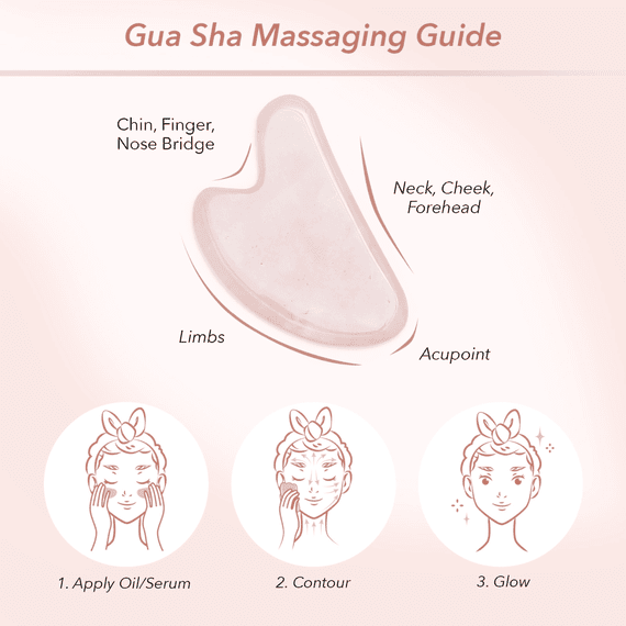 Gua Sha Rose Quartz