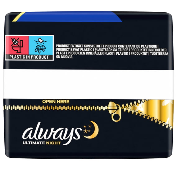 Binde Ultimate Night - Protection Maximale Avec Ailes Grand Pack - 12 pcs.