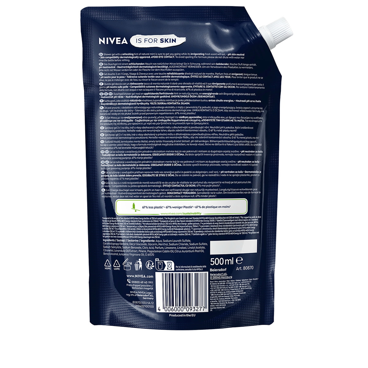 Pflegedusche Energy Refill Duo