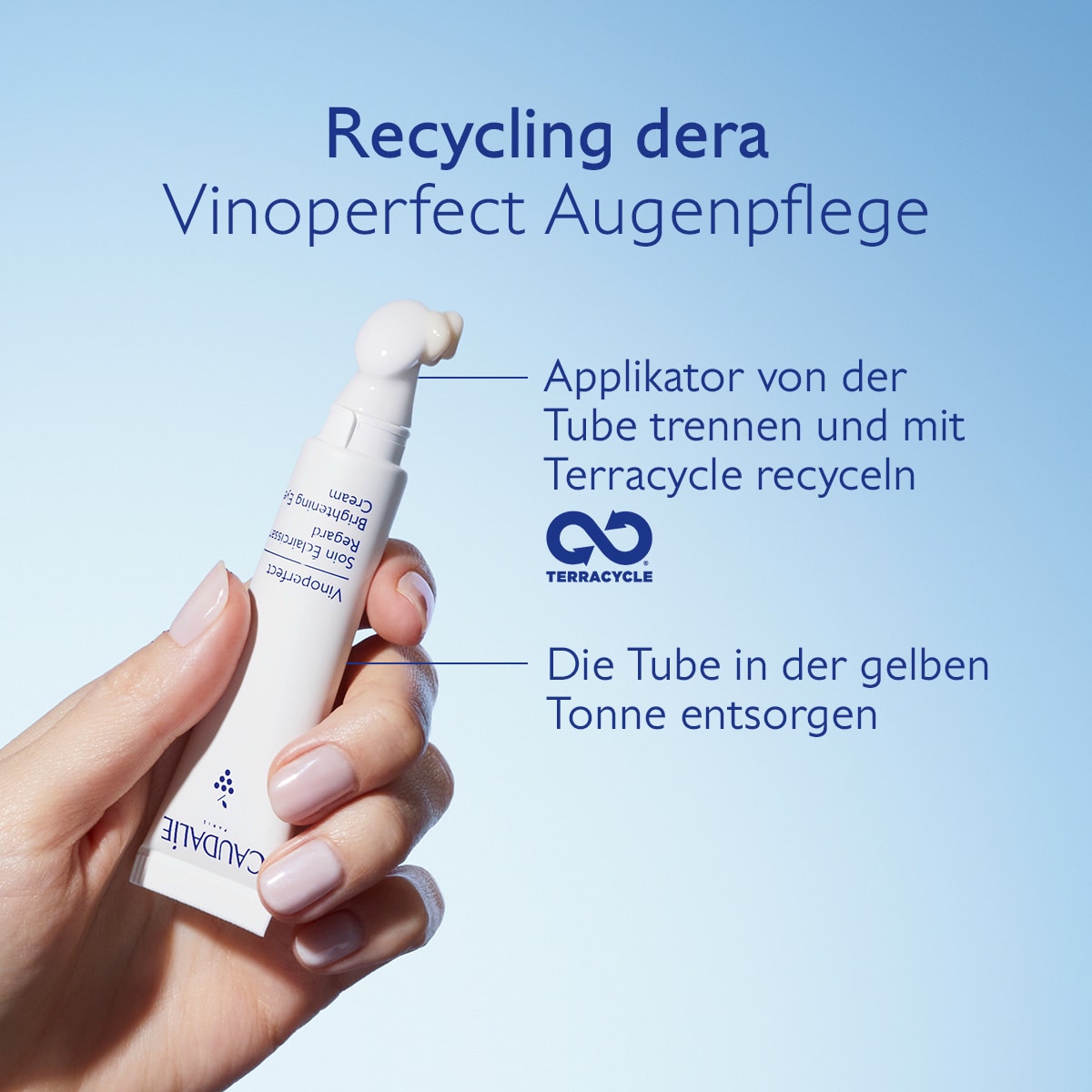 Aufhellende Augenpflege
