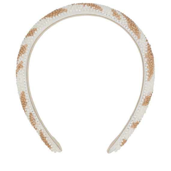 Pearl Headband - White, Gold