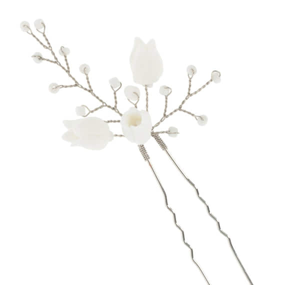 Épingles À Cheveux Fines Avec Fleurs