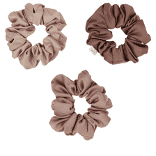 Scrunchie - Beige, Altrosa, Braun