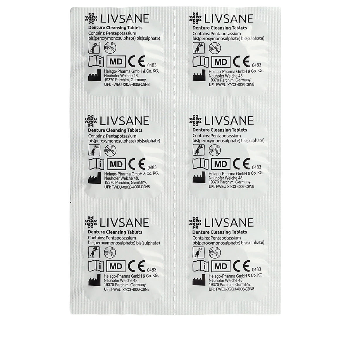 Compresse pulizia dentiera - 30 pz.