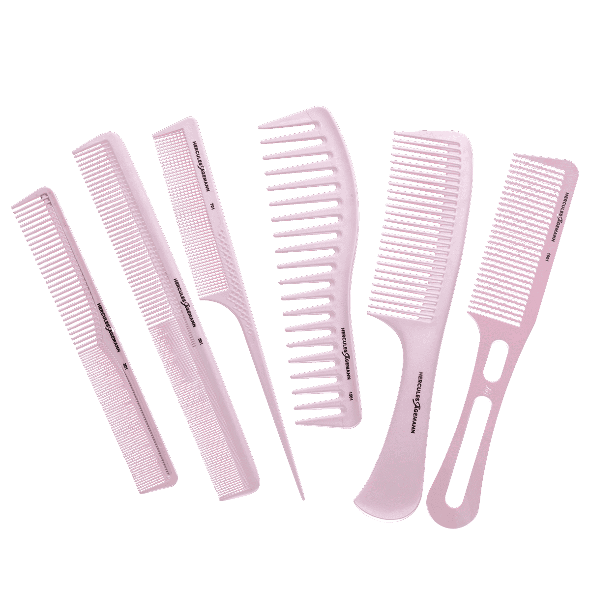 Large Handle Comb, wide-toothed 9" Pink
