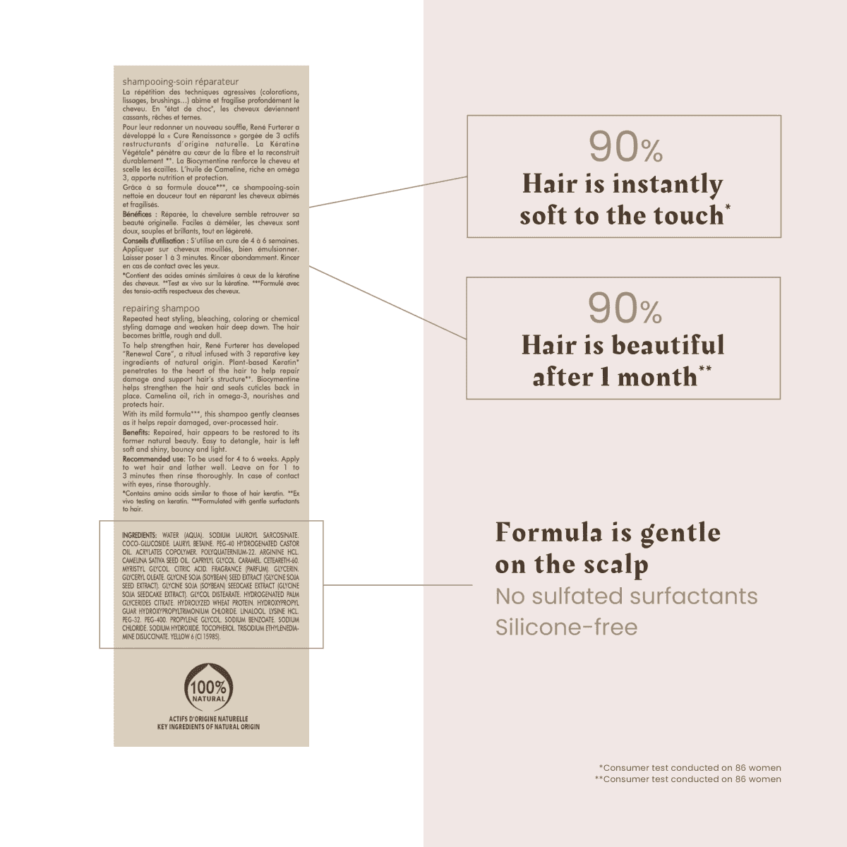 Restructuring Keratin Shampoo for Damaged, Brittle Hair