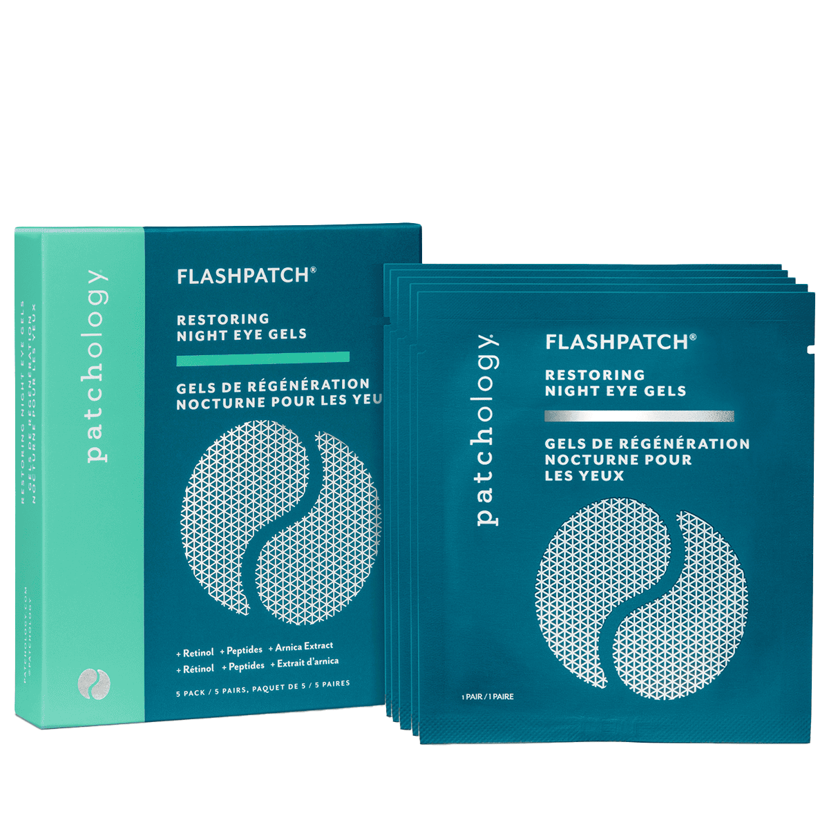 FlashPatch Restoring Night Eye Gels - 5 Patches